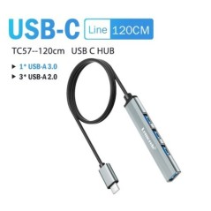 Lemorele USB Hub Type C Hub USB3.0 OTG 4 Port USB C/A HUB Multi Splitter Adapter Laptop Tartozékok Lenovo Macbook Prohoz