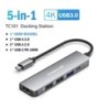 Lemorele USB Hub Type C Hub USB3.0 OTG 4 Port USB C/A HUB Multi Splitter Adapter Laptop Tartozékok Lenovo Macbook Prohoz