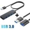 USB hub, USB elosztó laptophoz, többportos USB 3.0 hub portbővítő gyors adatátvitel 4 portos Windows PC Mac nyomtató mobil merev