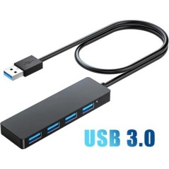 USB hub, USB elosztó laptophoz, többportos USB 3.0 hub portbővítő gyors adatátvitel 4 portos Windows PC Mac nyomtató mobil merev