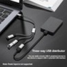 C típusú USB hub bővítmények 4 portos USB kábel osztó OTG nagy sebességű átviteli adapter hordozható konverter PC laptophoz Macb