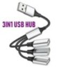 C típusú USB hub bővítmények 4 portos USB kábel osztó OTG nagy sebességű átviteli adapter hordozható konverter PC laptophoz Macb