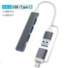 USB A Type C hub koncentrátor dokkolóállomás több adapter SD TF kártyaolvasó audio többelosztó dokkoló osztó MacBook Air PC-hez