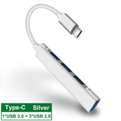 USB C HUB 3.0 Type C 4 Port Multi USB Splitter Adapter OTG HUAWEI Xiaomi Macbook Pro 13 15 Air Pro PC számítógép-tartozékok