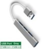 USB C HUB 3.0 Type C 4 Port Multi USB Splitter Adapter OTG HUAWEI Xiaomi Macbook Pro 13 15 Air Pro PC számítógép-tartozékok