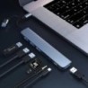 8 portos USB 3.0 HUB USB C HUB Dock Station OTG Adapter 5Gpbs nagy sebességű USB 3.0 2.0 Splitter 3.5 Audio Macbook Pro Airhez