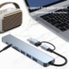 8 portos USB 3.0 HUB USB C HUB Dock Station OTG Adapter 5Gpbs nagy sebességű USB 3.0 2.0 Splitter 3.5 Audio Macbook Pro Airhez