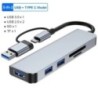 8 portos USB 3.0 HUB USB C HUB Dock Station OTG Adapter 5Gpbs nagy sebességű USB 3.0 2.0 Splitter 3.5 Audio Macbook Pro Airhez