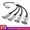 Multi USB Hub Extensions 4 Port Type C Hub USB Splitter Gyors adatátvitel OTG Adapter Számítógéphez Xiaomi Macbook Pro Air