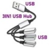 Multi USB Hub Extensions 4 Port Type C Hub USB Splitter Gyors adatátvitel OTG Adapter Számítógéphez Xiaomi Macbook Pro Air