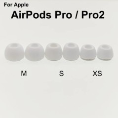 Aocarmo 2db Apple AirPods Pro Pro2 fülhallgató porszűrő háló szilikon gumi füldugók fülhallgató sapka eredeti cserealkatrész