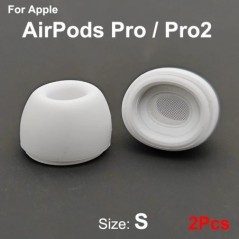 Aocarmo 2db Apple AirPods Pro Pro2 fülhallgató porszűrő háló szilikon gumi füldugók fülhallgató sapka eredeti cserealkatrész