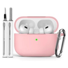 AirPods Pro tokvédő tisztítókészlettel, puha szilikon védőtok az Apple AirPod Pro 2./1. generációs tokjához férfiaknak