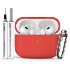 AirPods Pro tokvédő tisztítókészlettel, puha szilikon védőtok az Apple AirPod Pro 2./1. generációs tokjához férfiaknak