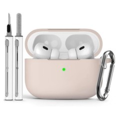 AirPods Pro tokvédő tisztítókészlettel, puha szilikon védőtok az Apple AirPod Pro 2./1. generációs tokjához férfiaknak