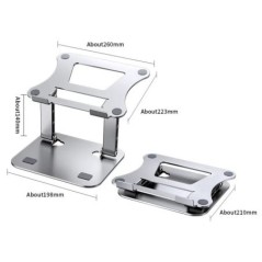 Phone Tablet Stand Adjustable Aluminum Alloy laptop Tablet up to 17 "Laptop Portable Folding stand Cooling stand support