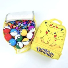 144 db/szett Pokemon Anime figura tárolótáskával Kawaii Pikachu akciófigurák Pokeball babák gyerekeknek játékok Ajándékok