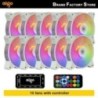 Aigo AR12 120mm pc számítógép ház Ventilátor RGB hűtőborda aura sync sata port 12cm Cooler argb Csendes vezérlő ventilátor hűtő 