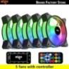 Aigo AR12 120mm pc számítógép ház Ventilátor RGB hűtőborda aura sync sata port 12cm Cooler argb Csendes vezérlő ventilátor hűtő 