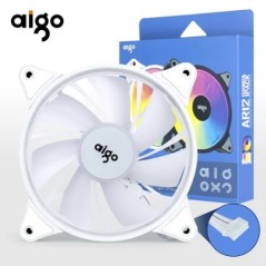 Aigo AR12 120mm pc számítógép ház Ventilátor RGB hűtőborda aura sync sata port 12cm Cooler argb Csendes vezérlő ventilátor hűtő 