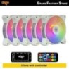 Aigo AR12 120mm pc számítógép ház Ventilátor RGB hűtőborda aura sync sata port 12cm Cooler argb Csendes vezérlő ventilátor hűtő 