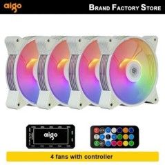 Aigo AR12 120mm pc számítógép ház Ventilátor RGB hűtőborda aura sync sata port 12cm Cooler argb Csendes vezérlő ventilátor hűtő 