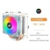 Aigo CPU Cooler 2 4 Heat Pipes PC Radiator Cooling 3PIN PWM Silent Rgb Fan Intel 1700 1150 1155 1156 1366 AM2/AM3/AM4 AMD