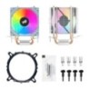 Aigo CPU Cooler 2 4 Heat Pipes PC Radiator Cooling 3PIN PWM Silent Rgb Fan Intel 1700 1150 1155 1156 1366 AM2/AM3/AM4 AMD