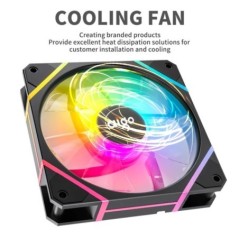 Aigo AM12PRO Rgb ventilátor Ventoinha PC 120mm számítógépház ventilátorkészlet vízhűtő 4 tűs PWM CPU hűtőventilátor 3pin5v argb 