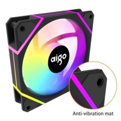 Aigo AM12PRO Rgb ventilátor Ventoinha PC 120mm számítógépház ventilátorkészlet vízhűtő 4 tűs PWM CPU hűtőventilátor 3pin5v argb 