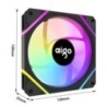 Aigo AM12PRO Rgb ventilátor Ventoinha PC 120mm számítógépház ventilátorkészlet vízhűtő 4 tűs PWM CPU hűtőventilátor 3pin5v argb 