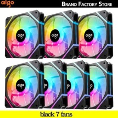 Aigo AM12PRO Rgb ventilátor Ventoinha PC 120mm számítógépház ventilátorkészlet vízhűtő 4 tűs PWM CPU hűtőventilátor 3pin5v argb 