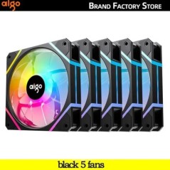 Aigo AM12PRO Rgb ventilátor Ventoinha PC 120mm számítógépház ventilátorkészlet vízhűtő 4 tűs PWM CPU hűtőventilátor 3pin5v argb 