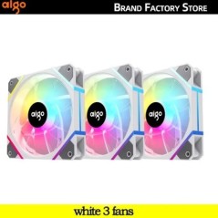 Aigo AM12PRO Rgb ventilátor Ventoinha PC 120mm számítógépház ventilátorkészlet vízhűtő 4 tűs PWM CPU hűtőventilátor 3pin5v argb 