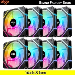 Aigo AM12PRO Rgb ventilátor Ventoinha PC 120mm számítógépház ventilátorkészlet vízhűtő 4 tűs PWM CPU hűtőventilátor 3pin5v argb 