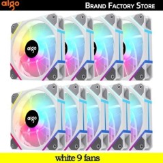 Aigo AM12PRO Rgb ventilátor Ventoinha PC 120mm számítógépház ventilátorkészlet vízhűtő 4 tűs PWM CPU hűtőventilátor 3pin5v argb 