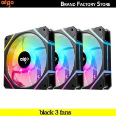 Aigo AM12PRO Rgb ventilátor Ventoinha PC 120mm számítógépház ventilátorkészlet vízhűtő 4 tűs PWM CPU hűtőventilátor 3pin5v argb 