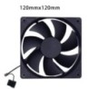 80 mm-es 90 mm-es 120 mm-es csendes számítógépventilátor Csendes PC-ventilátorok számítógépes PC-házhoz GPU CPU hűtő radiátor hű