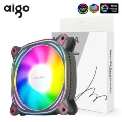 Aigo Z12 számítógépház ventilátor fordított Ventoinha PC 120mm Rgb ventilátor hűtő 4 tűs PWM CPU hűtőventilátor 3pin5v Argb 12cm