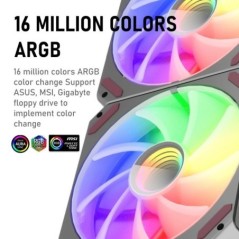 Aigo L12 számítógépház ventilátor nincs vezetékes csatlakozás Ventoinha PC 120mm Rgb ventilátorkészlet hűtő 4 tűs PWM CPU hűtőve