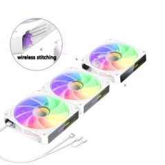 Aigo L12 számítógépház ventilátor nincs vezetékes csatlakozás Ventoinha PC 120mm Rgb ventilátorkészlet hűtő 4 tűs PWM CPU hűtőve