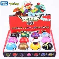 12 db /Szett PokeBall Modell Anime Figura Pokémon Pikachu Zseb Szörny Kisállat Elf Babák Gyerekek Ajándékok Tömeges Vásárlás Gye