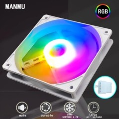 Manmu Big Promotion 120mm PC tok ventilátor RGB LED számítógép léghűtő ventilátorok 4 tűs játékhűtő