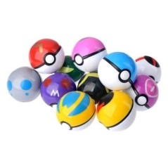 12 db/szett Pokemon Pikachu Pokeball Akciófigura Pokemon Játék Pökőlabda Modell Anime Figura Babák Gyerekek Karácsonyi Ajándék J