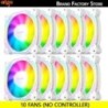 Aigo Z12 számítógépház ventilátor fordított Ventoinha PC 120mm Rgb ventilátor hűtő 4 tűs PWM CPU hűtőventilátor 3pin5v Argb 12cm