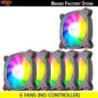 Aigo Z12 számítógépház ventilátor fordított Ventoinha PC 120mm Rgb ventilátor hűtő 4 tűs PWM CPU hűtőventilátor 3pin5v Argb 12cm