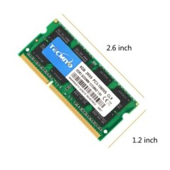 TECMIYO Laptop memória DDR3 DDR3L 8GB 4GB 1600MHz 1333MHz SODIMM 1.35V 1.5V PC3/PC3L-12800S PC3-10600S nem ECC 1 DB - zöld