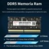 PUSKILL Memoria Ram DDR5 16GB 8GB 32GB 1.1V 262 tűs PC4 notebook 4800MHz 5200MHz 5600MHz laptop SO-DIMM memóriához