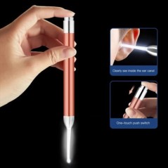 Baba fültisztító kanál LED villanófény Fülviasz Curette Picker Vizuális Gyermek fülpiszkáló Eer Wax Dig Remover Fül Orr Új csipe