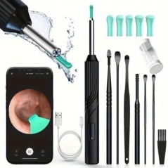 Smart Visual Ear Cleaner 1296P fülrudak Otoscope USB C töltő endoszkóp viaszeltávolító eszköz Earpick MINi kamera egészségügyi k